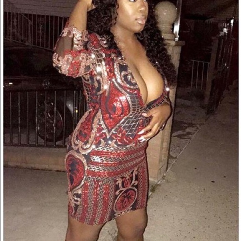 Sequence deep v dress - Picture 2 of 4